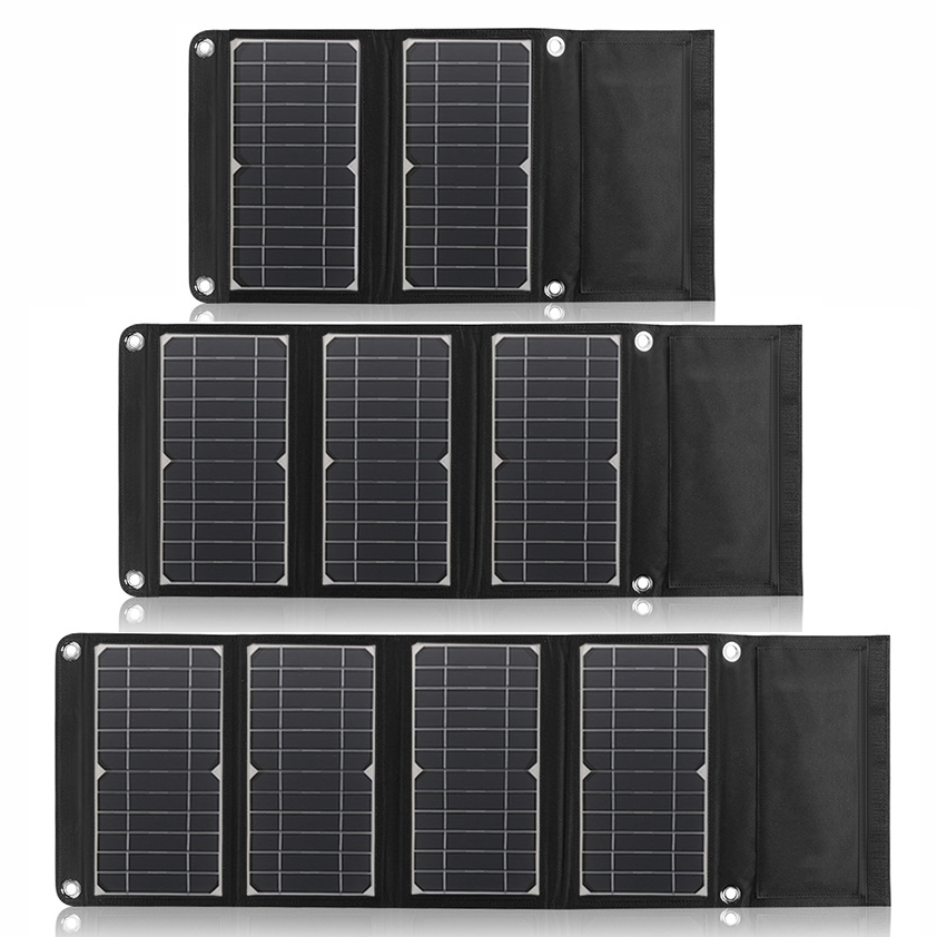  Portable solar panel foldable  USB charger DC port Monocrystalline Silicon waterproof and camping h