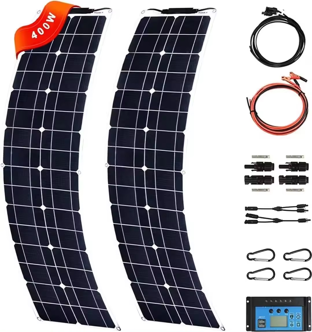 Portable Solar Battery Charger Maintainer Flexible Solar Panel 12v Solar Trickle Charger for Car Tru