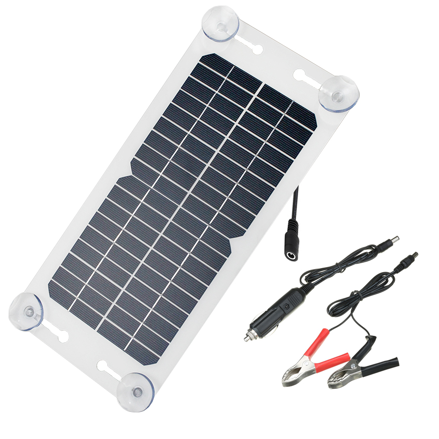 Portable Solar Battery Charger Maintainer Flexible Solar Panel 12v Solar Trickle Charger for Car Tru